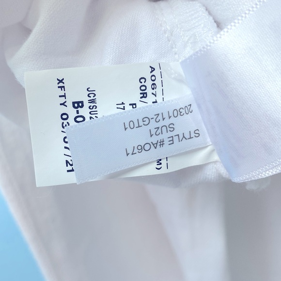 NWT J. Crew Denim Slim Boyfriend White Jeans -  Item Style AO671 Women's Size 25 - Picture 10 of 14